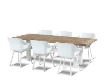 hartman tuinset sophie element wit met Yasmani tafel 240, Nieuw, Overige materialen, Tuinset
