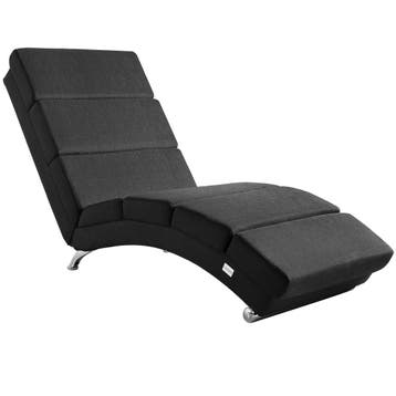 Lounger Londen Antraciet Geweven Stof (Ligbed - Lounge), Verzenden, Nieuw