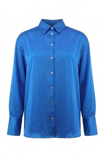 Zara Blouse in maat M Blauw, Zara, Verzenden, Zo goed als nieuw, Blauw