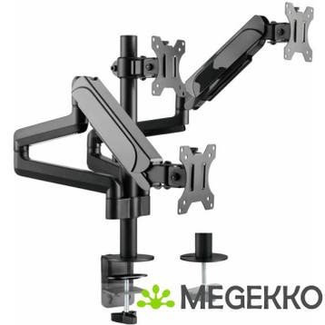 Equip 650134 triple monitorarm Zwart, Verzenden, Nieuw, Equip