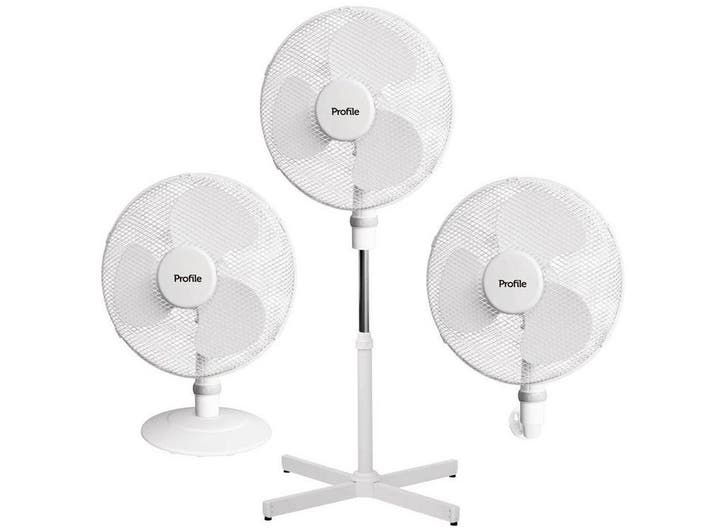 Profile 3-in-1 Ventilator - Hoog, Laag en Muurbevestiging -, Witgoed en Apparatuur, Ventilatoren, Nieuw, Verzenden