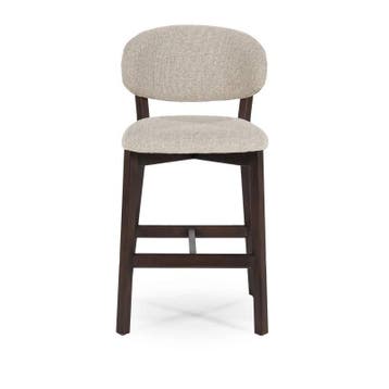 Barstoel Mikky Bruin - Taupe Moon - 96259 - barkruk/stoel, Nieuw, Stof