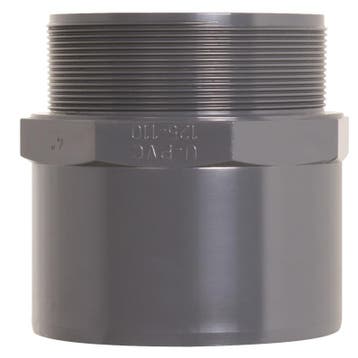 Pvc puntstuk 75/90mm x 2 1/2   PN16 (pvc draadeind), Tuin en Terras, Verzenden, Nieuw, Overige typen