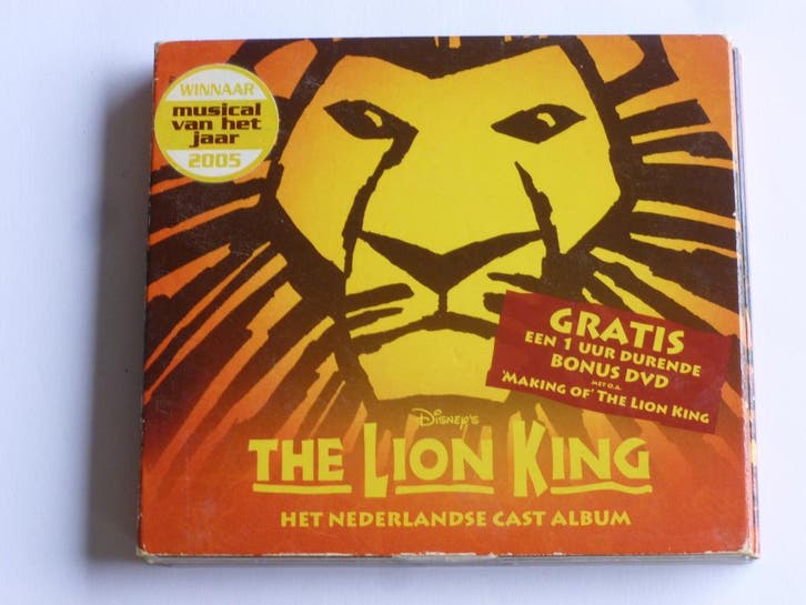 The Lion King - Het Nederlandse Cast Album (CD + DVD), Cd's en Dvd's, Cd's | Filmmuziek en Soundtracks, Zo goed als nieuw, Ophalen of Verzenden