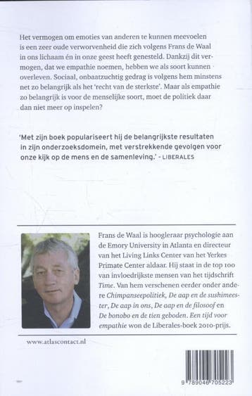 Een tijd voor empathie 9789046705223 Frans de Waal, Boeken, Verzenden, Gelezen, Frans de Waal