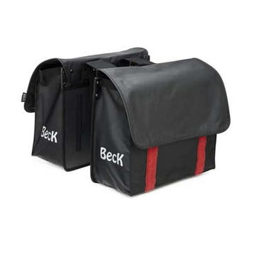 Beck Dubbele Fietstas Velcro Rood, Verzenden, Nieuw