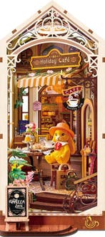 Robotime Book Nook Holiday Café Miniatuur Modelbouw Knuts.., Verzenden, Nieuw