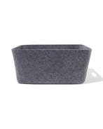HEMA Opbergmand 36x27x16cm L vilt grijs, Verzenden, Nieuw