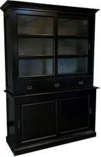 Buffetkast zwart - grijs Sittard 160cm, Ophalen of Verzenden, Nieuw
