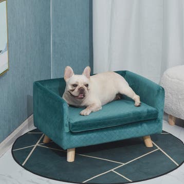Luxe Hondensofa met Scandinavisch Design - Zacht Fluweel, Bl, Verzenden, Nieuw