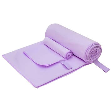 vidaXL Set van Sporthanddoeken 2 st Paars 50 x 30 cm, 200 x, Verzenden, Nieuw, Paars