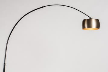 Rietveld Vloerlampen - Zwart, Goud - Metaal, Verzenden, Nieuw