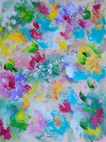Laura Capellini -  SOUL GARDEN #12(XL) Acrylic on canvas -