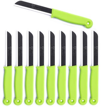 Solingen Schilmesje – RVS Glad – 18,5 cm met Blade Cover, Ophalen of Verzenden, Nieuw, Rvs of Chroom