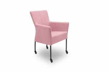 Eetkamerstoel Suske - eetkamerstoelen - Roze, Huis en Inrichting, Stoelen, Nieuw, Leer