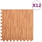 vidaXL Vloermatten 12 st 4,32  EVA-schuim houtnerfprint, Verzenden, Nieuw