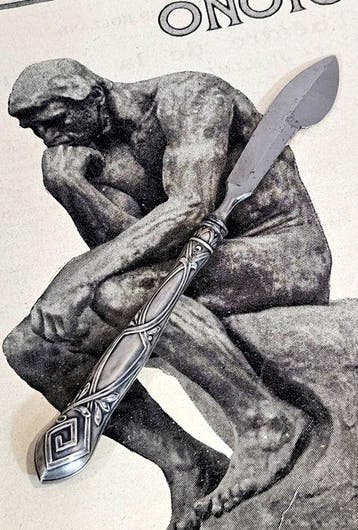 HB - Briefopener - couteau à cire / cire-cachet - .800