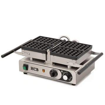 HCB Wafelijzer - Luikse wafels - kantelbaar - timer - 230V -, Verzenden, Nieuw in verpakking