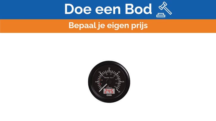Bieden: Wema GPS boat speed indicator display black 30 knot, Watersport en Boten, Bootonderdelen, Motor en Techniek, Nieuw, Zeilboot of Motorboot