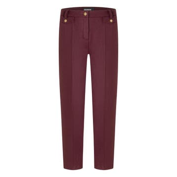 Cambio • Krystal flap pantalon bordeaux • 36, Kleding | Dames, Broeken en Pantalons, Cambio, Verzenden, Nieuw, Maat 36 (S)