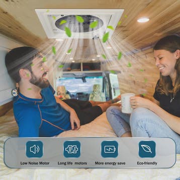 RV Dakventilator 40x40cm met Regen Sensor - 10 Snelheden, La, Verzenden, Nieuw