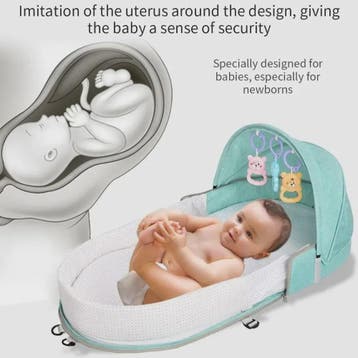 Draagbaar Babybedje met Klamboe en Comfortabel Matras - Anti, Verzenden, Nieuw
