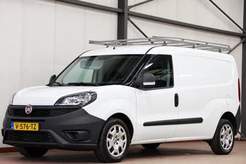 Fiat Doblò Cargo 1.6 MJ L2H1 Maxi 3 persoons, Stof, Gebruikt, Euro 6, Wit