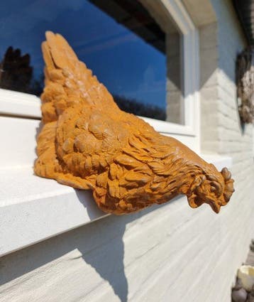 Beeldje - Chicken - IJzer, Antiek en Kunst
