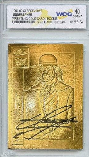 1996 WWF - Undertaker 23KT Gold Card - Signature Edition -, Nieuw