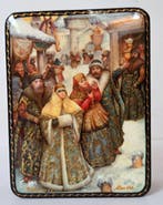 Fedoskino - Doos - Russische lakdoos - «Fedoskino» - Rusland, Antiek en Kunst