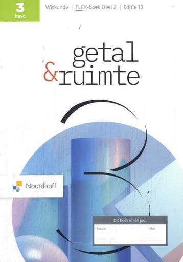 Getal  Ruimte 3 havo deel 2 leerboek 13e editi 9789001055196, Zo goed als nieuw