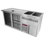 Diamond Modulair Barstation | BarLine | 370L | RVS | 2 Compa, Ophalen of Verzenden, Nieuw