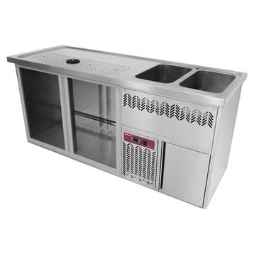 Diamond Modulair Barstation | BarLine | 370L | RVS | 2 Compa, Witgoed en Apparatuur, Ophalen of Verzenden, Nieuw