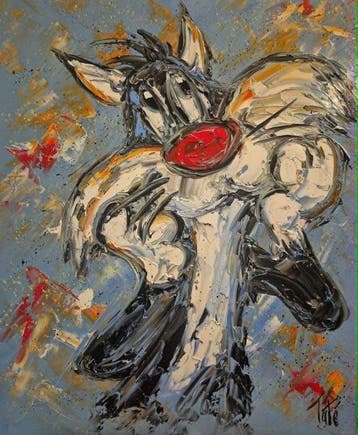 Laurent Pate - Le penseur grosminet ( Gros minet chat