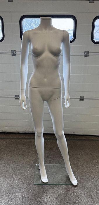 Paspop, Etalagepop Vrouw, B48 x D28 x H160cm, wit, Zakelijke goederen, Kantoor en Winkelinrichting | Winkel en Inventaris