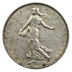 Frankrijk. 5 Francs France 5 Francs Silver Semeuse Coin