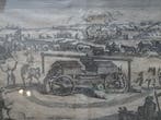 Gravure meelwagen bij beleg Lochem Spinola 1606 monogram HVD, Antiek en Kunst, Kunst | Etsen en Gravures, Verzenden