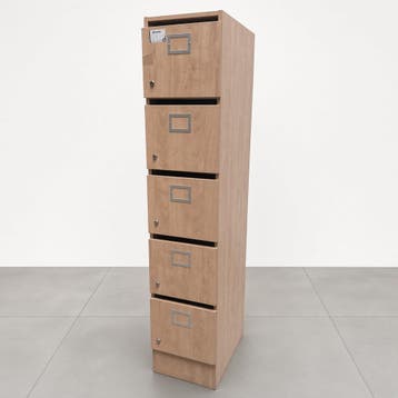 5-deurs Vepa lockerkast - 178x36x57 cm, Huis en Inrichting, Ophalen of Verzenden, Nieuw