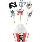 Pirate Party Cupcake Decoratie (6 sets), Kleding | Dames, Carnavalskleding en Feestkleding, Ophalen of Verzenden, Nieuw