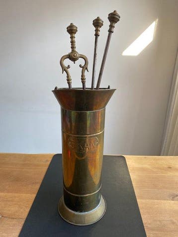 Openhaard accessoire (4) - Messing, Koper, IJzer - Antieke, Antiek en Kunst