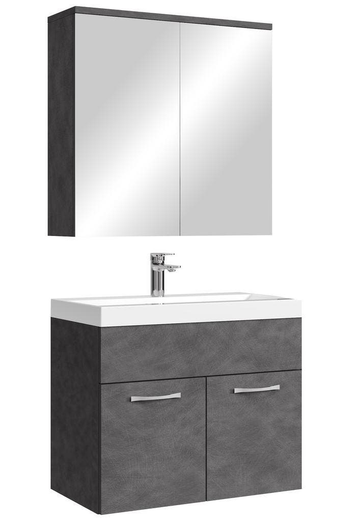 Badkamermeubel Set Montreal 01 60 cm Donker Grijs Badmeubel, Huis en Inrichting, Badkamer | Badkamermeubels, Nieuw, Wastafelkast