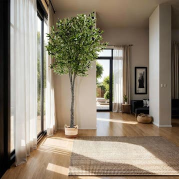 Kunst olijfboom Oleand, realistische textuur - 210 cm, Huis en Inrichting, Verzenden