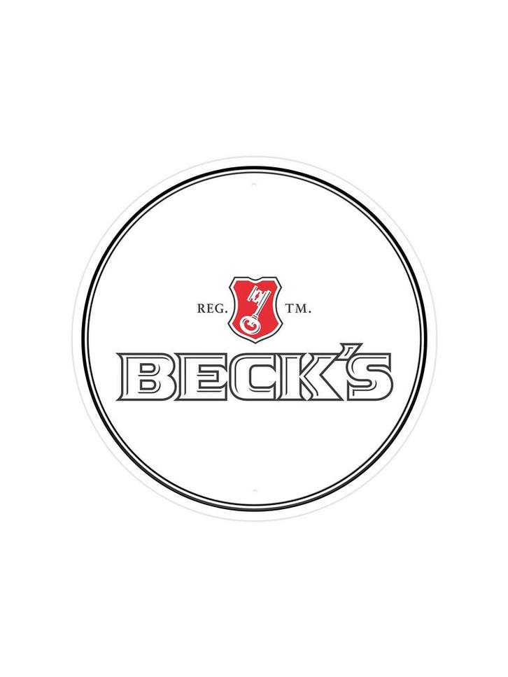 Becks - Rond, Huis en Inrichting, Woonaccessoires | Wanddecoraties, Ophalen of Verzenden