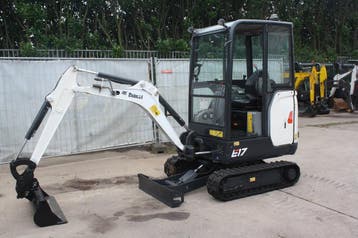 Veiling: Minigraver Bobcat E17 Diesel 2019, Ophalen, Graafmachine