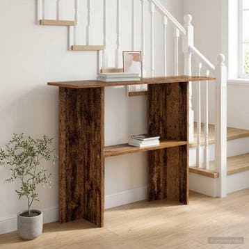 vidaXL Wandtafel Oud hout 100 x 30 x 75 cm Bewerkt hout, Huis en Inrichting, Tafels | Salontafels, Minder dan 50 cm, Verzenden
