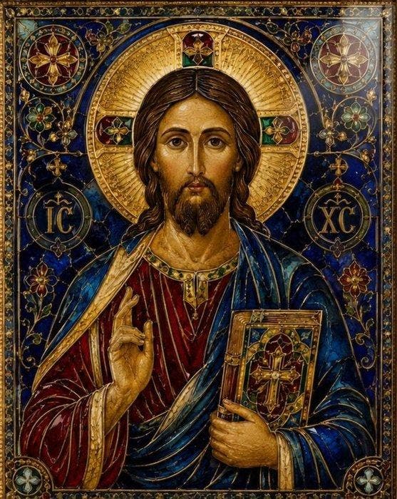 CREATIVE_HUB - Jesus icona, Antiek en Kunst, Antiek | Boeken en Bijbels