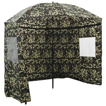 vidaXL Vis Paraplu 228 x 204 cm Oxford Polyester Camouflage, Verzenden, Nieuw