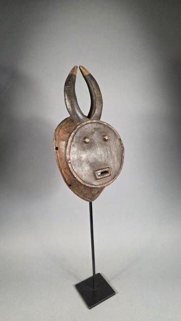 Houten masker van de maan - Baule - Ivoorkust (Zonder