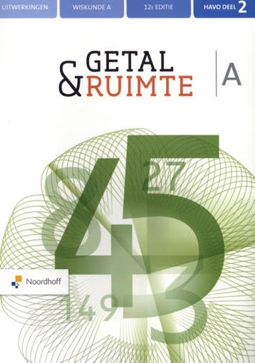 Getal  Ruimte havo A 2 uitwerkingen 9789001895969, Zo goed als nieuw