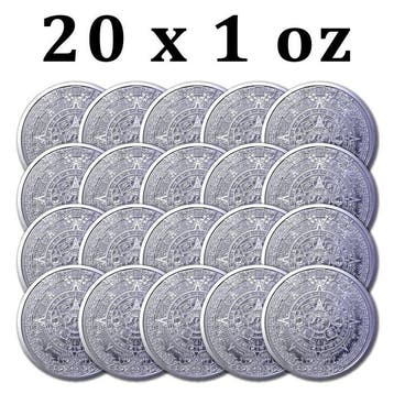 Verenigde Staten. 20 x 1 oz Titanium Aztec Calendar Round BU